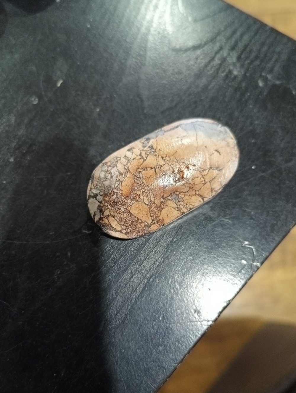 Picture Jasper Crystal Palm Stone